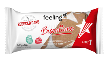 FEELING OK BISCOTTONE ALL'ARANCIA START 50 G - fitfarma.it