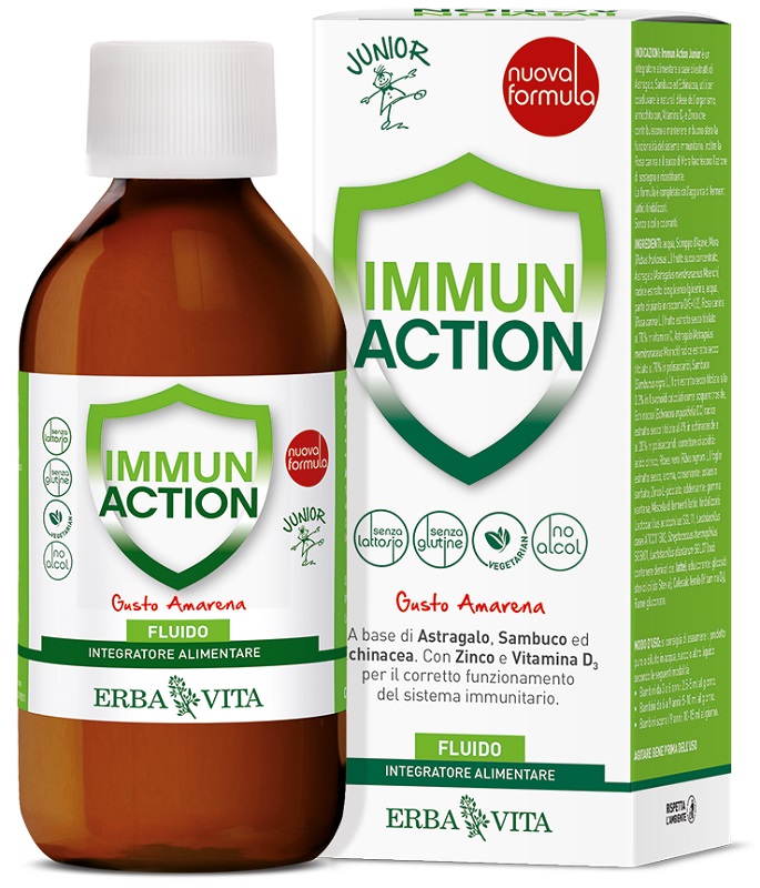 IMMUN ACTION FLUIDO JUNIOR 200 ML - fitfarma.it