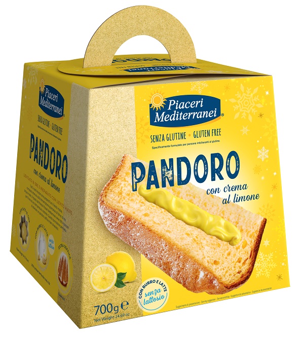 PIACERI MEDITERRANEI PANDORO CREMA AL LIMONE 700 G - fitfarma.it