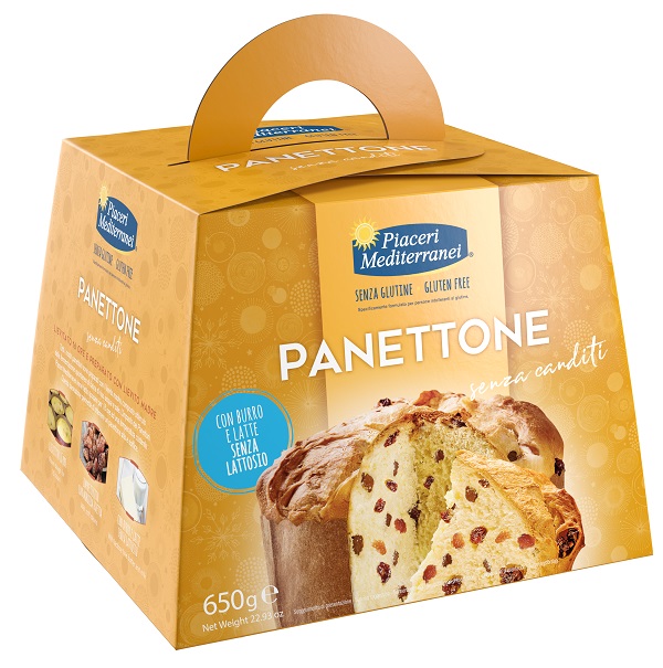PIACERI MEDITERRANEI PANETTONE SENZA CANDITI 650 G - fitfarma.it