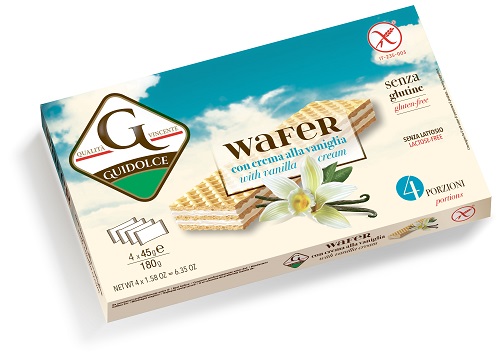 WAFER CON CREMA ALLA VANIGLIA 4 PORZIONI X 45 G - fitfarma.it