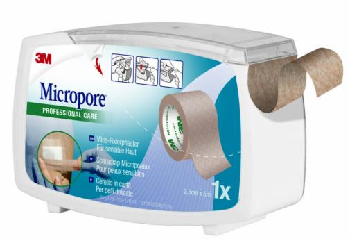 CEROTTO IN CARTA 3M MICROPORE SURGICAL TAPE TAN M5X25MM DISPENSER - fitfarma.it