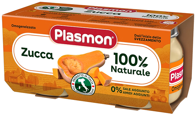 PLASMON OMOGENEIZZATO ZUCCA 2 X 80 G - fitfarma.it