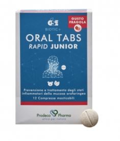 GSE ORAL TABS RAPID JUNIOR FRAGOLA 12 COMPRESSE - fitfarma.it