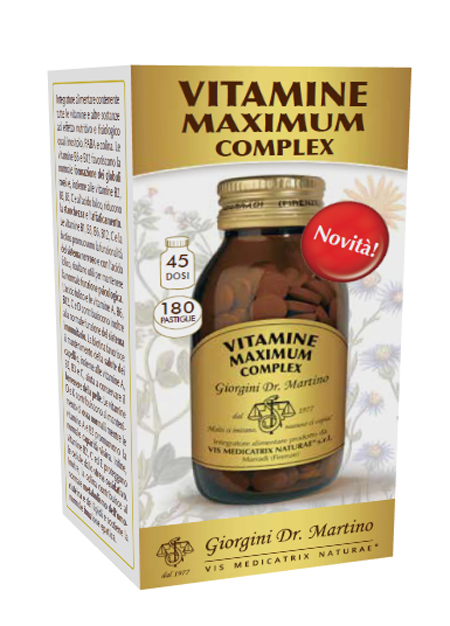 VITAMINE MAXIMUM COMPLEX 180 PASTIGLIE - fitfarma.it
