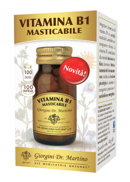 VITAMINA B1 MASTICABILE 100 PASTIGLIE - fitfarma.it