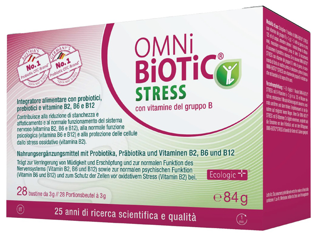 OMNI BIOTIC STRESS VITAMINE GRUPPO B 28 BUSTINE DA 3 G - fitfarma.it
