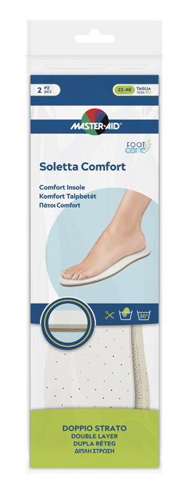 MASTER-AID FOOTCARE SOLETTA COMFORT RITAGLIABILE 2 PEZZI - fitfarma.it