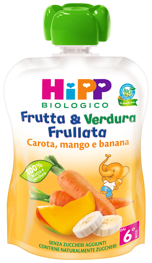 HIPP BIO FRUTTA & VERDURA CAROTA MANGO BANANA 90 G - fitfarma.it