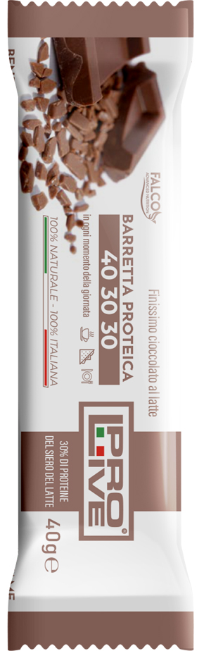 PROLIVE 40 30 30 BARRETTA PROTEICA CIOCCOLATO AL LATTE 40 G - fitfarma.it