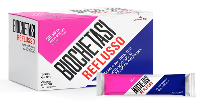 BIOCHETASI REFLUSSO 20 STICK AROMA ARANCIA - fitfarma.it