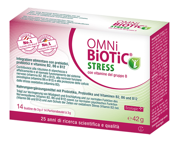 OMNI BIOTIC STRESS VITAMINE GRUPPO B 14 BUSTINE DA 3 G - fitfarma.it