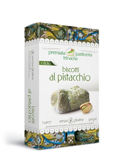 PREMIATA PASTICCERIA TRINACRIA BISCOTTO AL PISTACCHIO 5X10 G - fitfarma.it