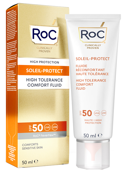 ROC FLUIDO SOLARE VISO SPF 50 ELEVATA TOLLERABILITA' 50 ML - fitfarma.it