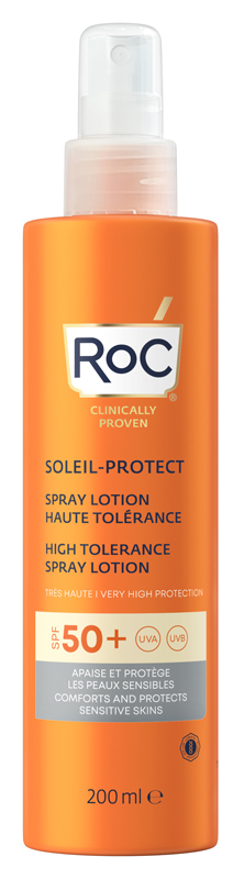 ROC LOZIONE SPRAY SOLARE CORPO SPF 50+ ELEVATA TOLLERABILITA' 200 ML - fitfarma.it