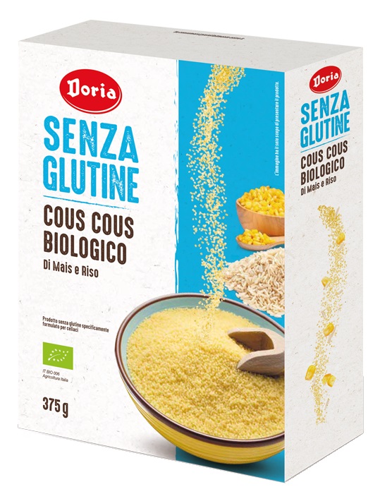 DORIA COUS COUS BIOLOGICO MAIS-RISO 375 G - fitfarma.it