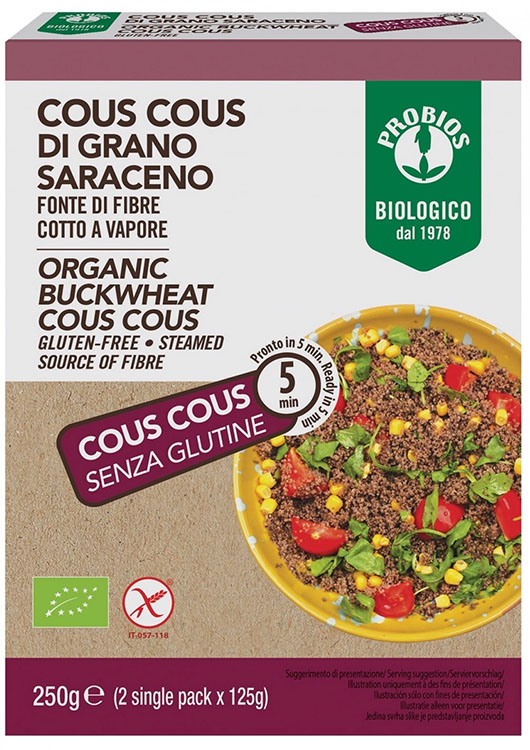 PROBIOS ALTRI CEREALI EASY COUS COUS SARACENO 250 G - fitfarma.it