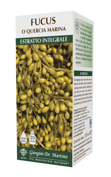 FUCUS O QUERCIA MARINA ESTRATTO INTEGRALE ANALCOLICO 200 ML - fitfarma.it