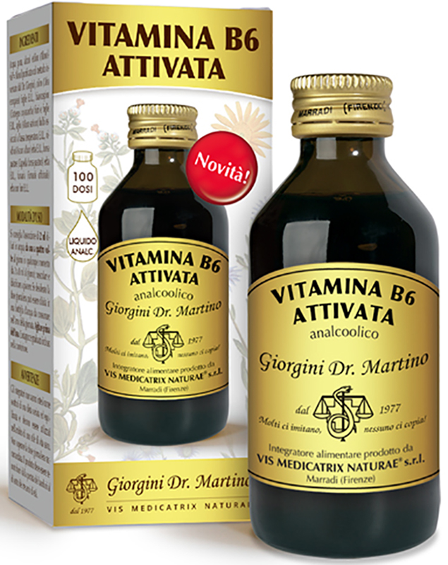 VITAMINA B6 ATTIVATA LIQUIDO ANALCOLICO 100 ML - fitfarma.it