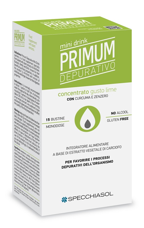 PRIMUM DEPURATIVO MINIDRINK LIME 15 STICK DA 10 ML - fitfarma.it
