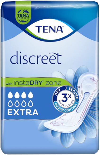ASSORBENTE INCONTINENZA LEGGERA TENA DISCREET EXTRA 10 PEZZI - fitfarma.it