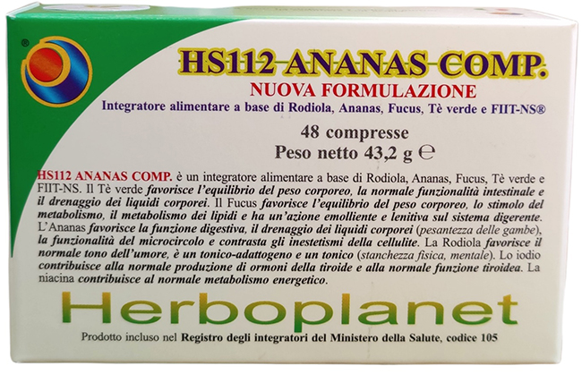 HS112 ANANAS COMP 48 COMPRESSE - fitfarma.it