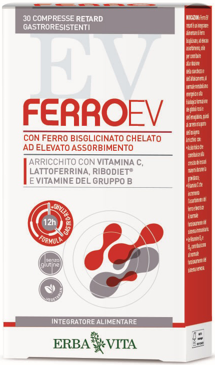 FERRO EV RETARD 30 COMPRESSE GASTRORESISTENTI - fitfarma.it