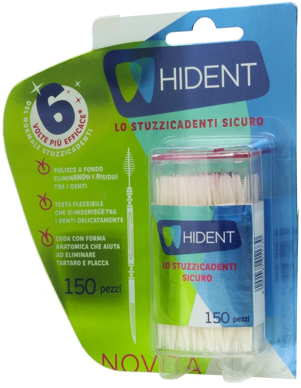 HIDENT STUZZICADENTI MONOUSO 150 PEZZI - fitfarma.it