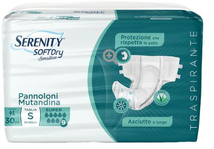 PANNOLONE MUTANDINA SERENITY SD SENSITIVE SUPER L 15 PEZZI - fitfarma.it