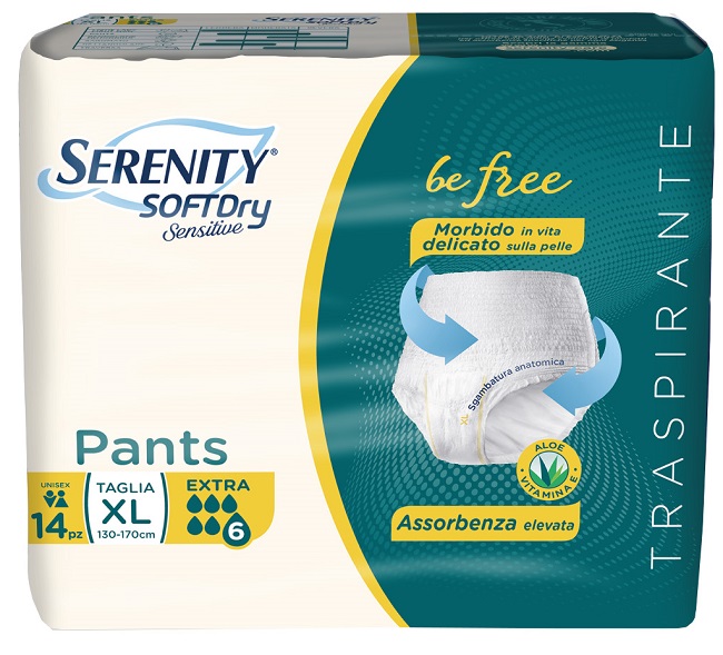 SERENITY PANTS SD SENSITIVE EXTRA XL 14 PEZZI - fitfarma.it