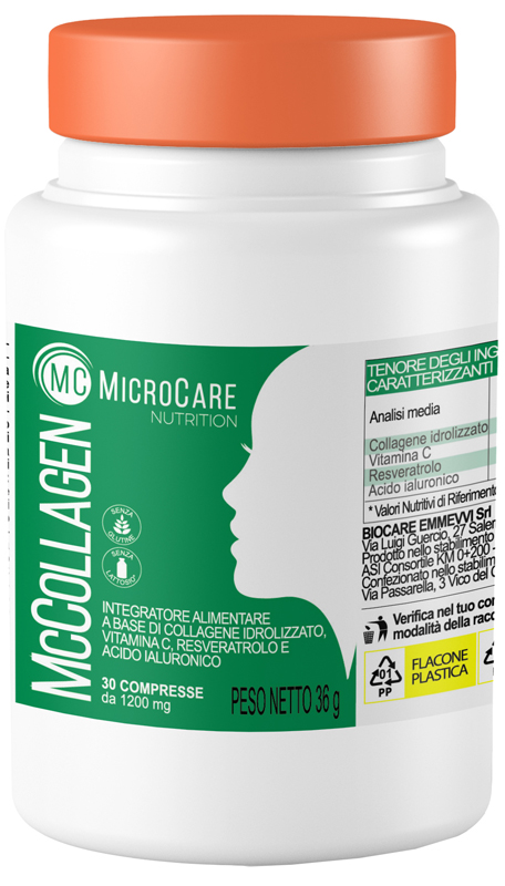 MICROCARE NUTRITION MC COLLAGEN 30 COMPRESSE DA 1200 MG - fitfarma.it