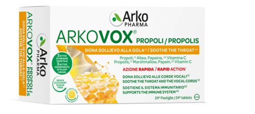 ARKOVOX PROPOLI MIELE/LIMONE 24 COMPRESSE - fitfarma.it