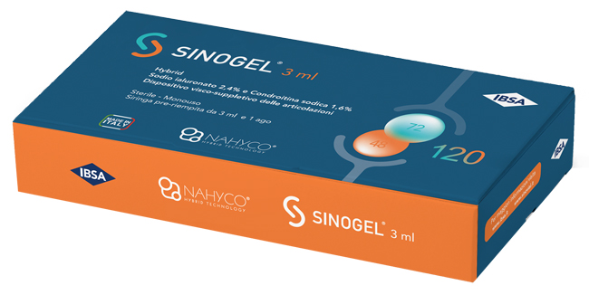 SIRINGA INTRA-ARTICOLARE SINOGEL 2,4% + 1,6% 3 ML 1 FS + AGO GAUGE 21 - fitfarma.it