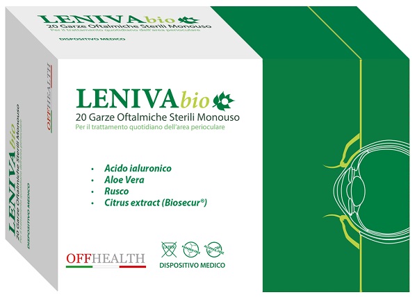 GARZE OFTALMICHE LENIVA BIO 20 PEZZI - fitfarma.it