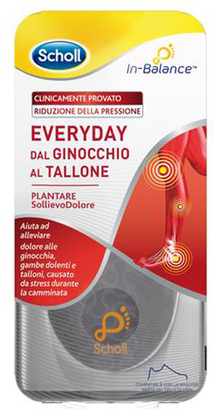 PLANTARE SOLLIEVO DOLORE DA GINOCCHIO A TALLONE SCHOLL IN BALANCE EVERYDAY M - fitfarma.it