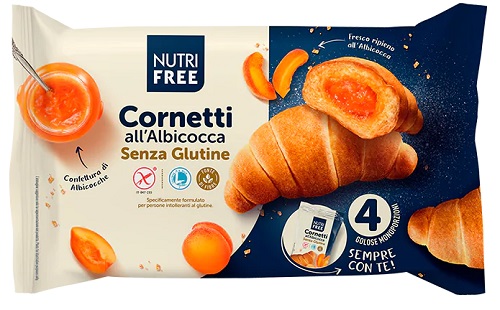 NUTRIFREE CORNETTI ALBICOCCA 4X60 G - fitfarma.it
