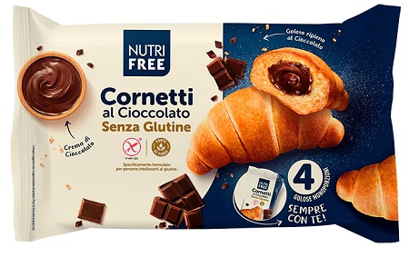 NUTRIFREE CORNETTI CIOCCOLATO 4X60 G - fitfarma.it