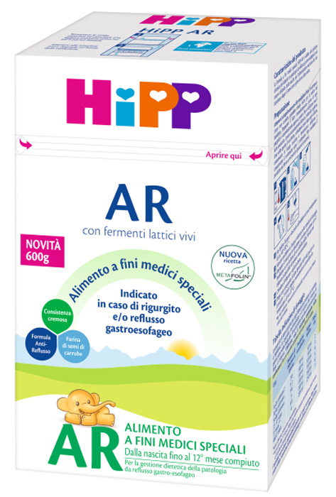 HIPP LATTE ANTIREFLUSSO CON METAFOLINA 600 G - fitfarma.it