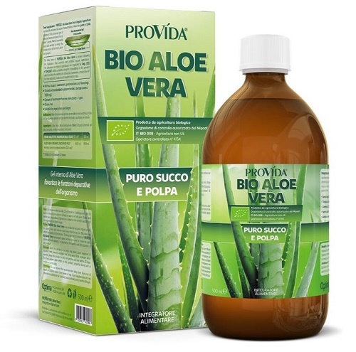 PROVIDA BIO ALOE VERA PURO SUCCO E POLPA 500 ML - fitfarma.it