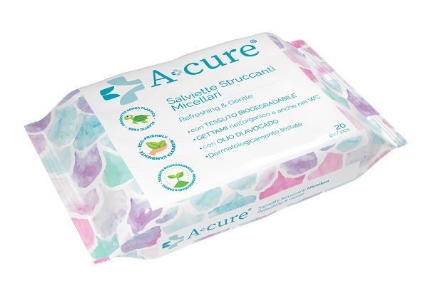 A+CURE STRUCCANTE MICELLARE POCKET MAXI 20 SALVIETTE - fitfarma.it