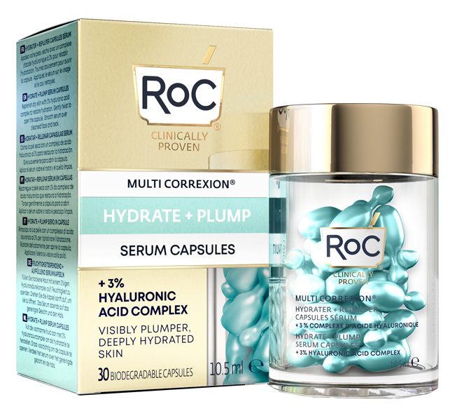 ROC MULTI CORREXION HYDRATE+ PLUMP SIERO VISO IN CAPSULE 30 CAPSULE - fitfarma.it