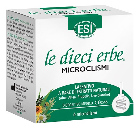 ESI LE DIECI ERBE MICROCLISMI 6 PEZZI - fitfarma.it