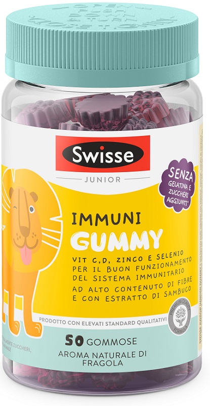 SWISSE JUNIOR IMMUNI GUMMY 50 PASTIGLIE GOMMOSE - fitfarma.it