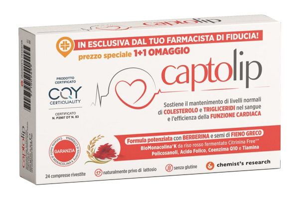 CAPTOLIP NEW FORMULA 24 COMPRESSE RIVESTITE - fitfarma.it