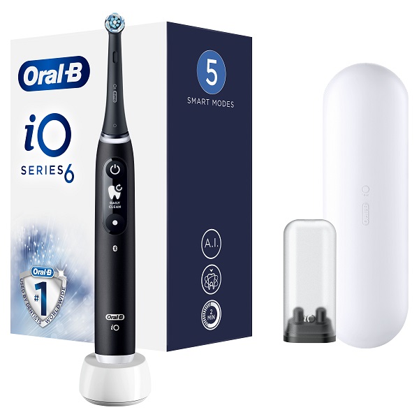 ORAL-B IO 6 BLACK SPAZZOLINO ELETTRICO + 2 REFILL - fitfarma.it