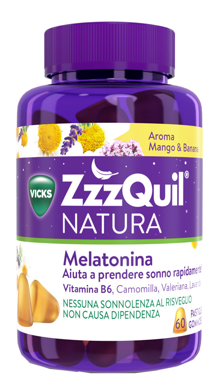 ZZZQUIL NATURA MANGO & BANANA 60 PASTIGLIE GOMMOSE - fitfarma.it