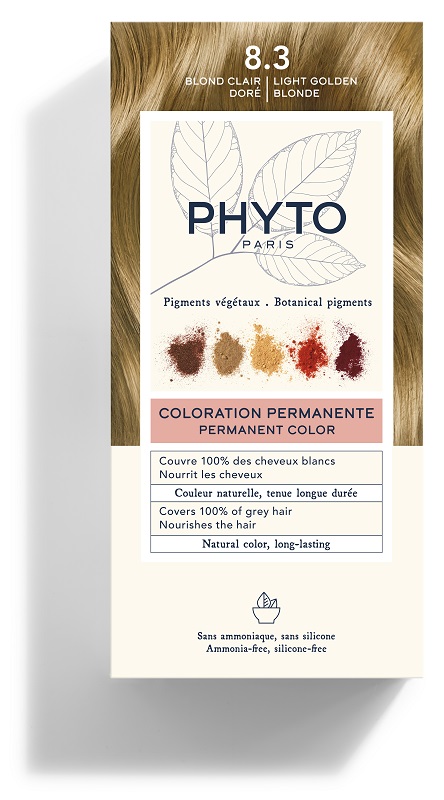 COLOR KIT 8,3 BIONDO CHIARO DORATO LATTE RIVELATORE 50 ML + CREMA COLORANTE 50 ML + MASCHERA PROTETTIVA COLORE 12 ML + GUANTI - fitfarma.it