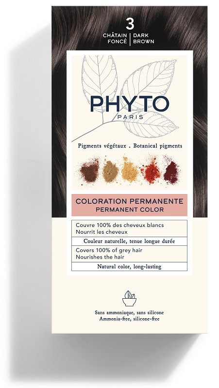 COLOR KIT 3 CASTANO SCURO LATTE RIVELATORE 50 ML + CREMA COLORANTE 50 ML + MASCHERA PROTETTIVA COLORE 12 ML + GUANTI - fitfarma.it
