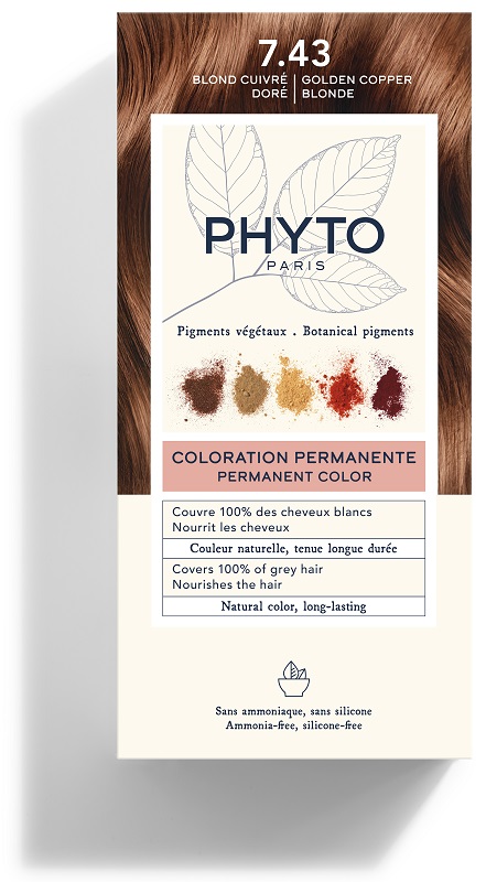 COLOR KIT 7,43 BIONDO RAMATO DORATO LATTE RIVELATORE 50 ML + CREMA COLORANTE 50 ML + MASCHERA PROTETTIVA COLORE 12 ML + GUANTI - fitfarma.it