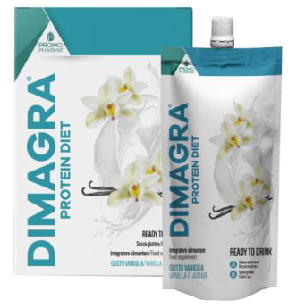 DIMAGRA PROTEIN DIET VANIGLIA 7 PEZZI DA 220 G - fitfarma.it